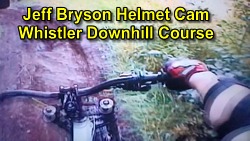 Watch this super fast descent down Whistler Mountain's Downhill Racecourse with pro rider Jefferey Bryson wearing the helmet cam