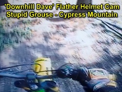 Watch Downhill Dave Flather tear up Cypress on the Stupid Grouse trail wearing the helmet cam